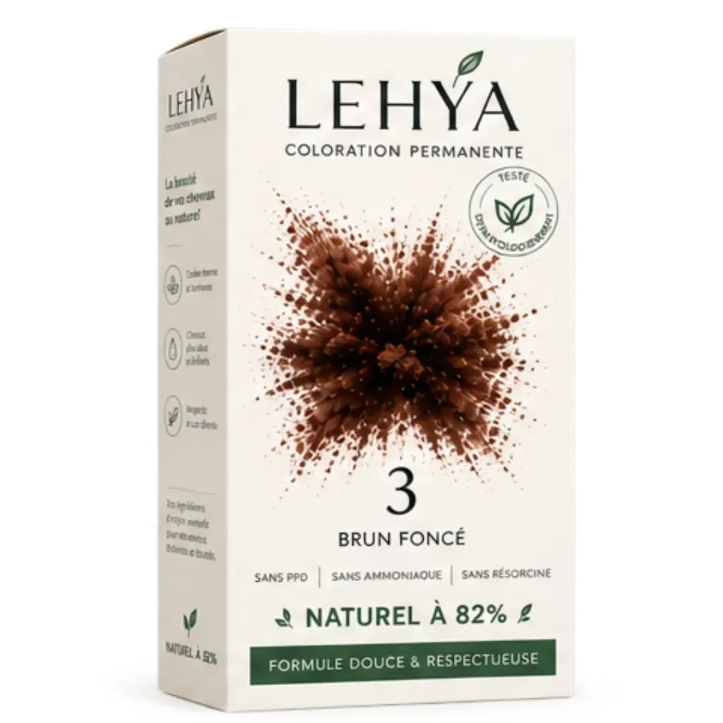 [LEHYA-3] Kit coloration cheveux LEHYA N°3 (Brun foncé)