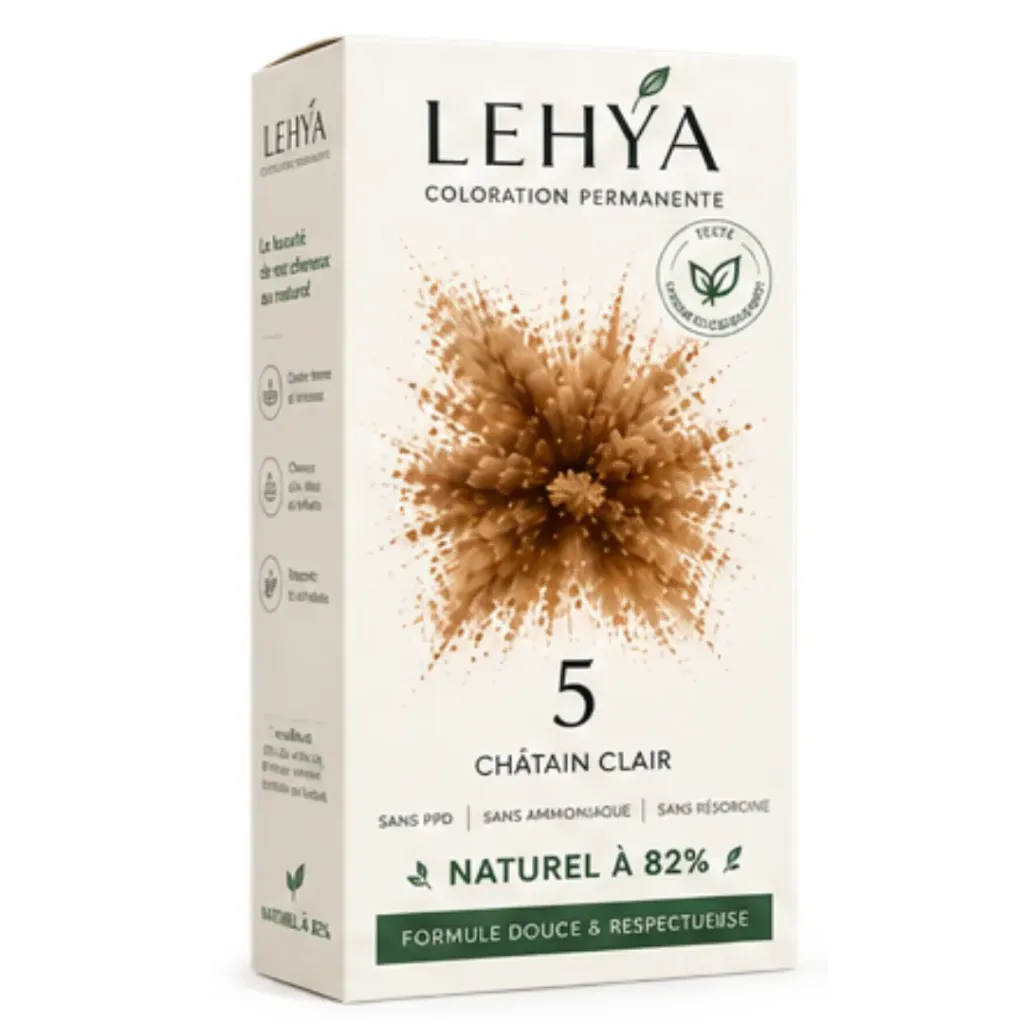 Kit coloration cheveux LEHYA N°5 (Chataîn Clair)
