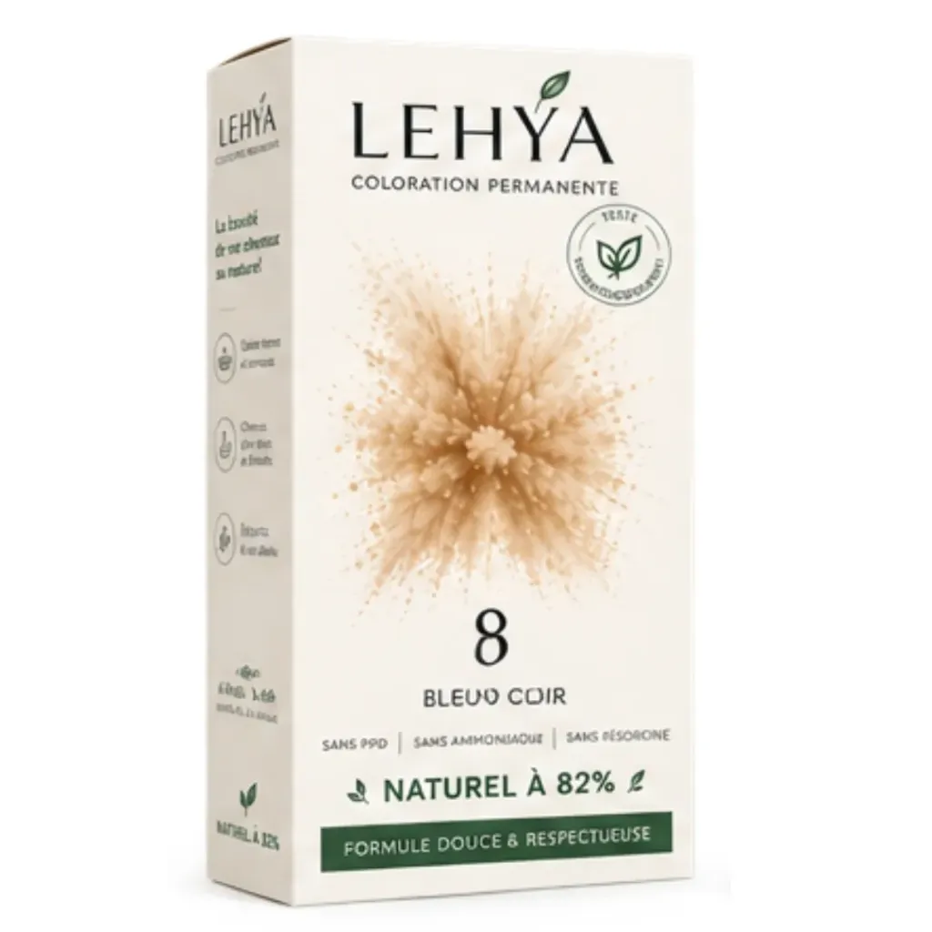 Kit coloration cheveux LEHYA N°8 (Blond Clair)